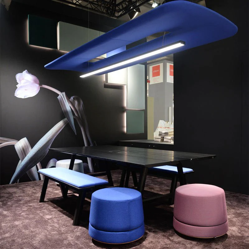BuzziSpace BuzziZepp Acoustic Ceiling Light - LED Line - Image 5